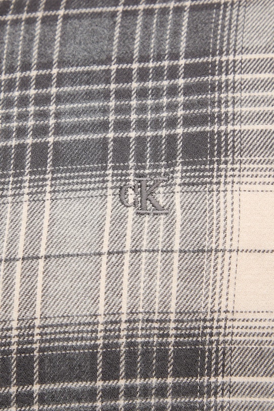 Памучна риза Calvin Klein Jeans LV04RD105G сив