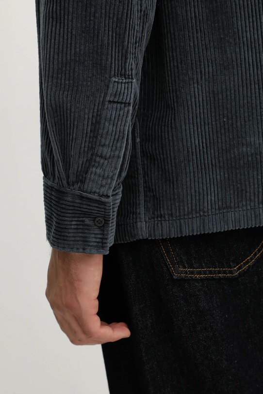 Calvin Klein Jeans koszula sztruksowa LV04RD106G granatowy