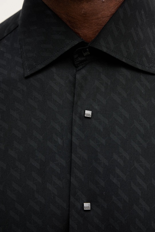 Karl Lagerfeld koszula bawełniana 554668.605000 czarny
