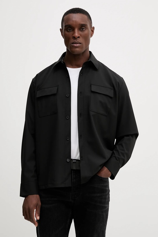 Karl Lagerfeld cămașă lung negru 554037.605975