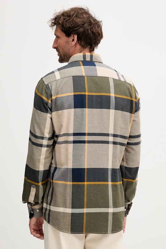 Odzież Barbour koszula bawełniana DUNOON MSH4980 zielony