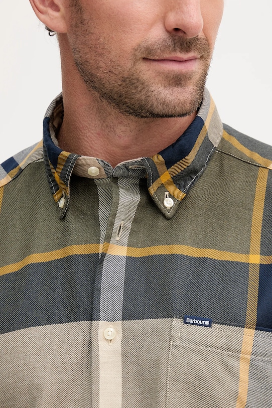 Barbour koszula bawełniana DUNOON MSH4980 zielony