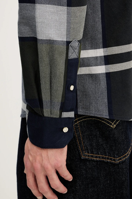 Памучна риза Barbour DUNOON MSH4980 зелен