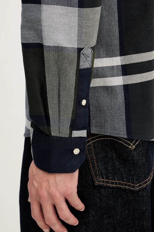 Памучна риза Barbour DUNOON MSH4980 зелен