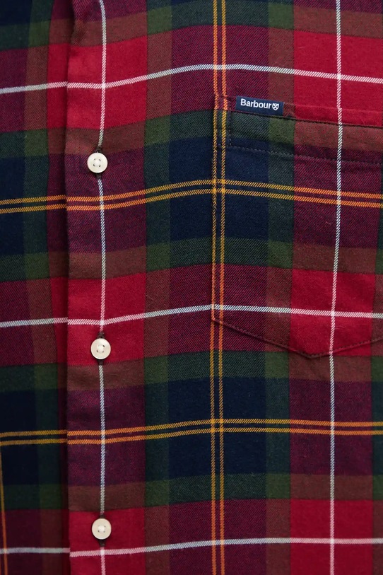 Barbour cămașă din bumbac FORTROSE MSH4991 burgundia
