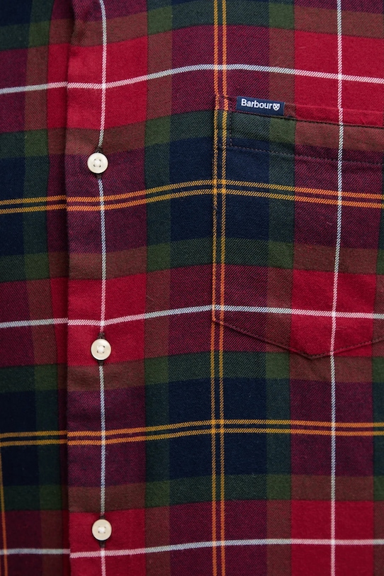 Βαμβακερό πουκάμισο Barbour FORTROSE MSH4991 μπορντό