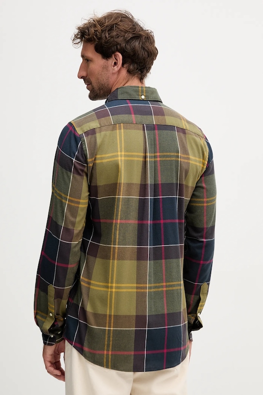 Odzież Barbour koszula bawełniana GLENDALE MSH4992 zielony