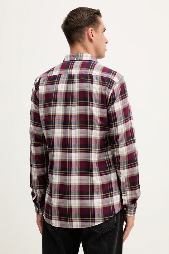 Odzież Barbour koszula bawełniana CROSSFELL MSH4995 bordowy