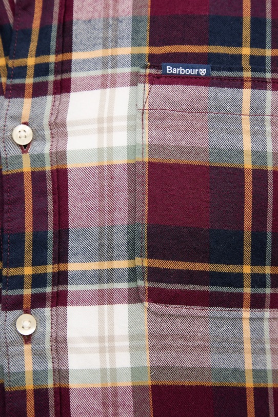 Barbour koszula bawełniana CROSSFELL MSH4995 bordowy