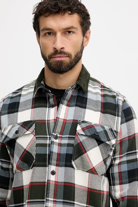 Barbour koszula bawełniana GRASMOOR MSH5646 zielony