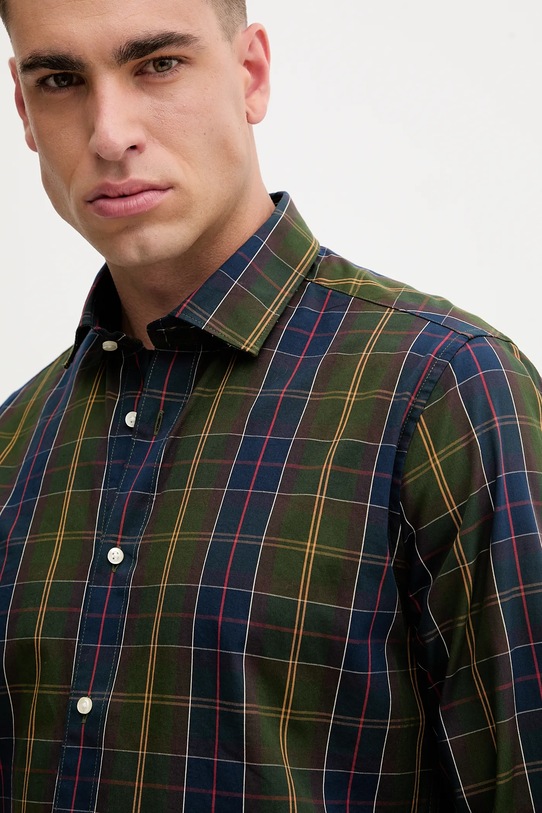 Barbour koszula bawełniana KENTON granatowy MSH5689
