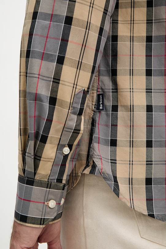 Barbour koszula męska bawełniana KENTON MSH5689 beżowy