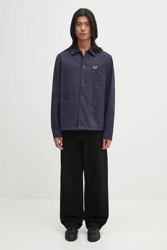 Fred Perry koszula bawełniana M1701 granatowy