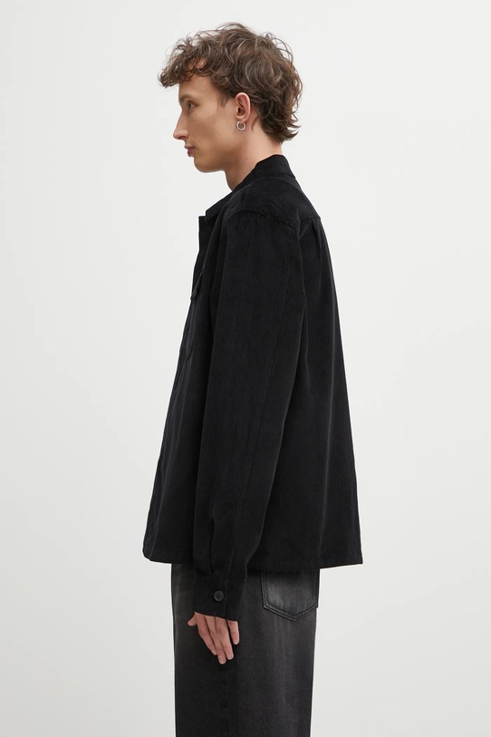 Fred Perry koszula sztruksowa M1717 czarny AW25