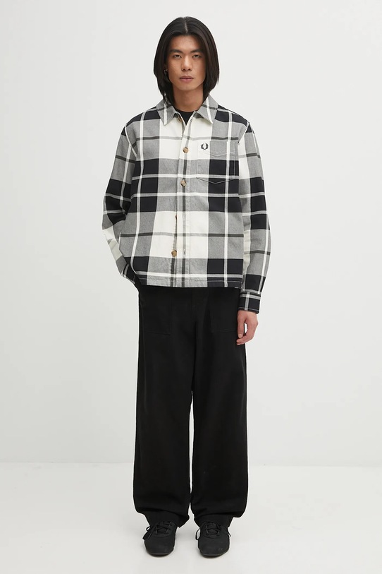 Fred Perry koszula bawełniana M1724 beżowy