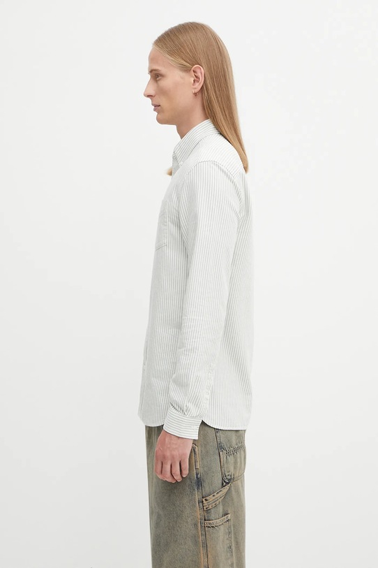 Fred Perry koszula bawełniana M1736 zielony AW25