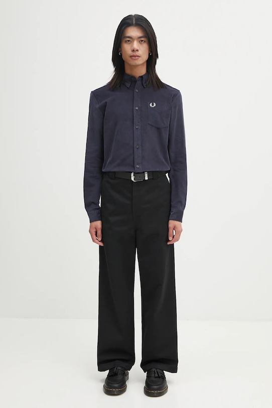Fred Perry koszula bawełniana M1737 granatowy