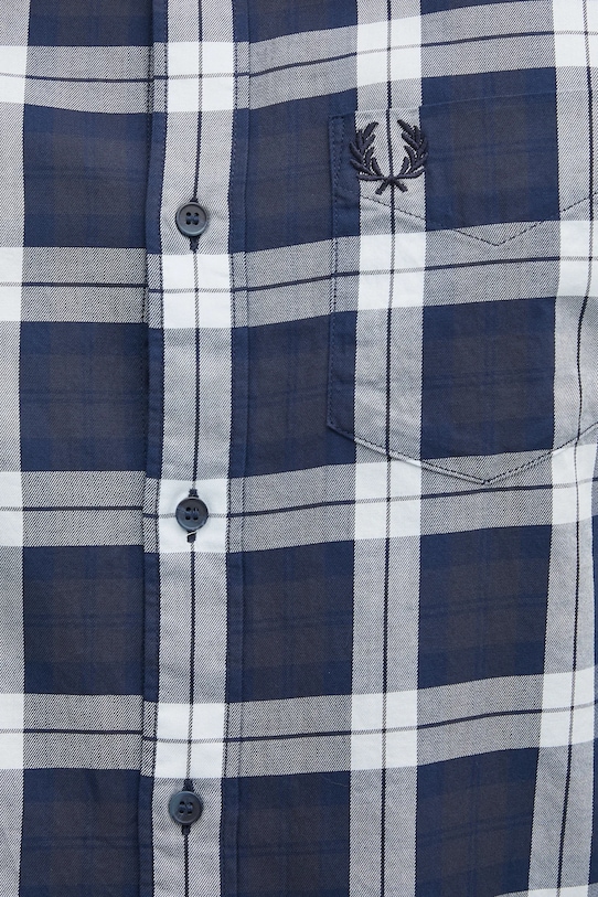 Fred Perry camicia in cotone blu navy M1742