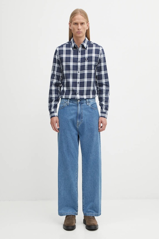 Fred Perry camicia in cotone M1742 blu navy