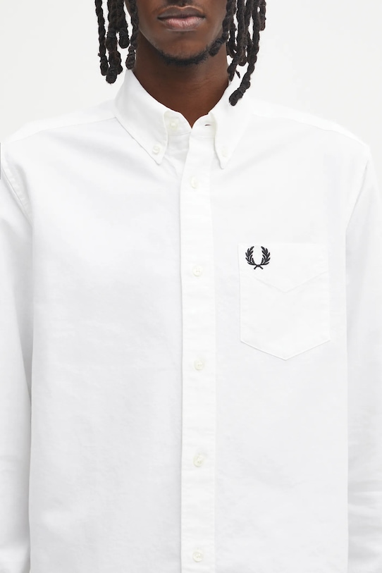 Fred Perry cotton shirt white M5516