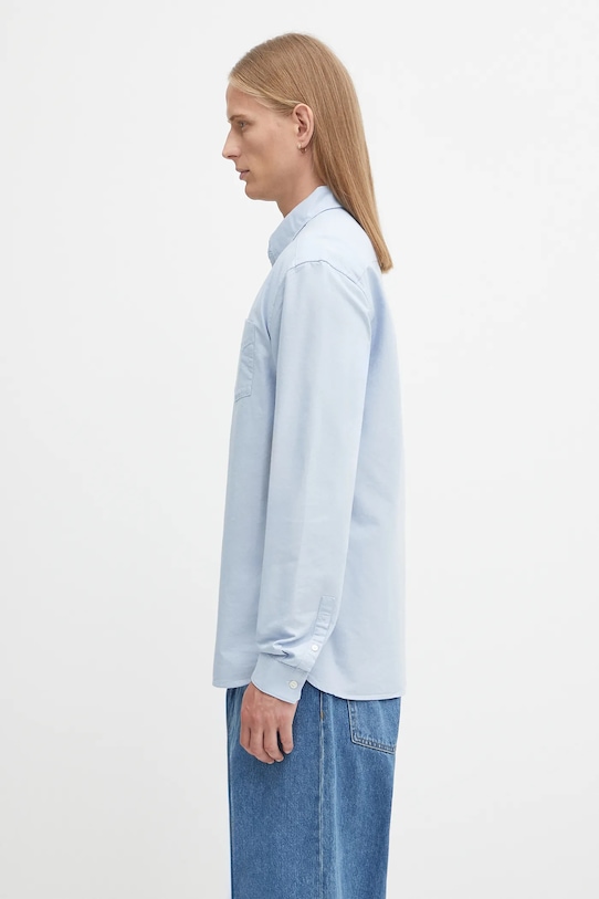 Fred Perry koszula bawełniana M5516 niebieski AW25