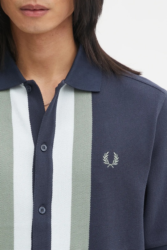 Fred Perry koszula bawełniana granatowy M8522