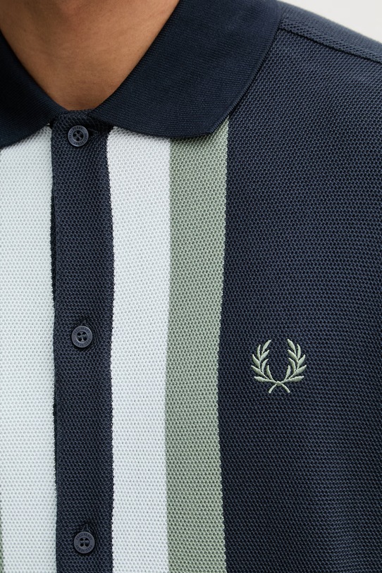 Fred Perry koszula męska bawełniana M8522 granatowy