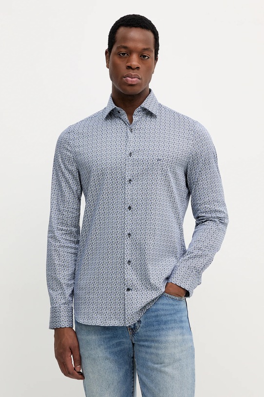 Košeľa Michael Kors slim modrá MK0DS01622