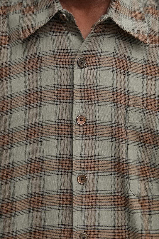 Our Legacy cotton shirt green M4252BI