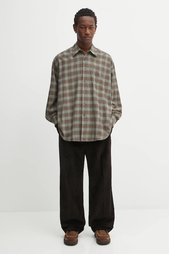 Our Legacy cotton shirt M4252BI green