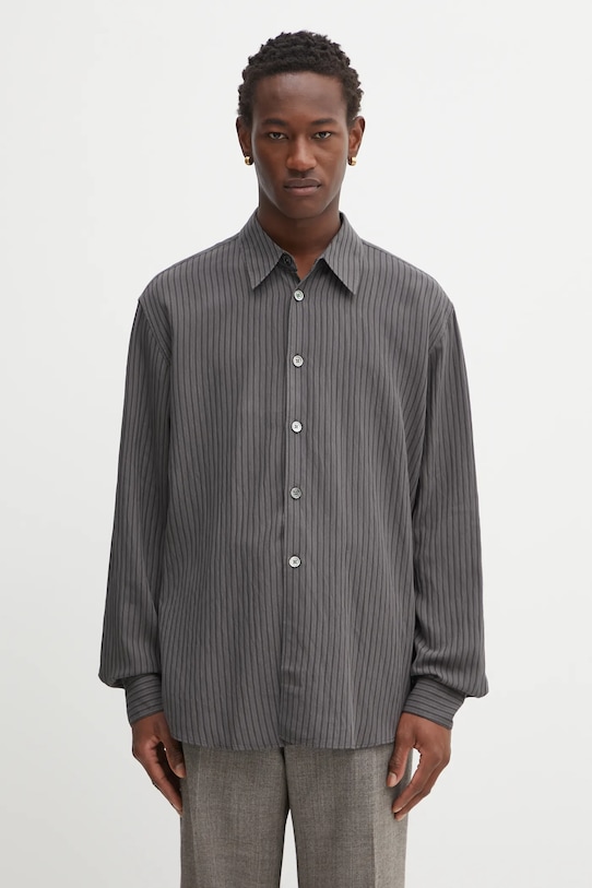 Košile Our Legacy Beyond relaxed šedá M4252BIS