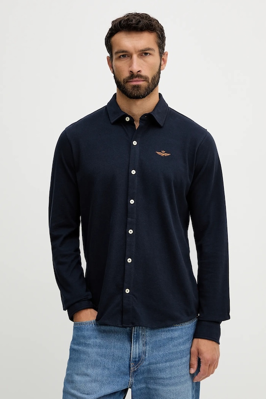 Сорочка Aeronautica Militare casual темно-синій CA1265UP00342