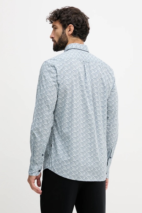 Odzież BOSS Orange koszula bawełniana 50548975 niebieski