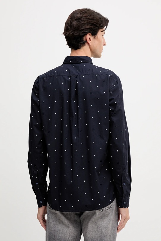 Одежда Хлопковая рубашка BOSS Orange 50548975 тёмно-синий