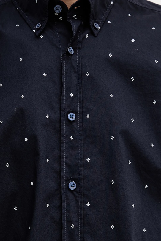 Хлопковая рубашка BOSS Orange 50548975 тёмно-синий