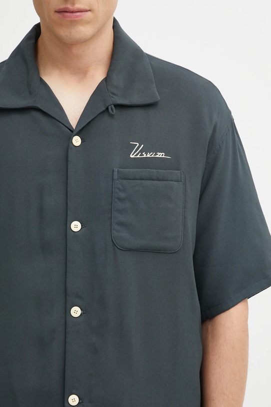 Visvim shirt grayson down black 125105011010