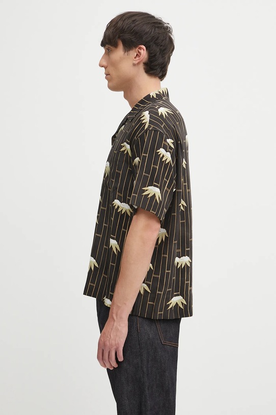Visvim koszula jedwabna copa shirt s/s bamboo 125105011003 czarny AW25