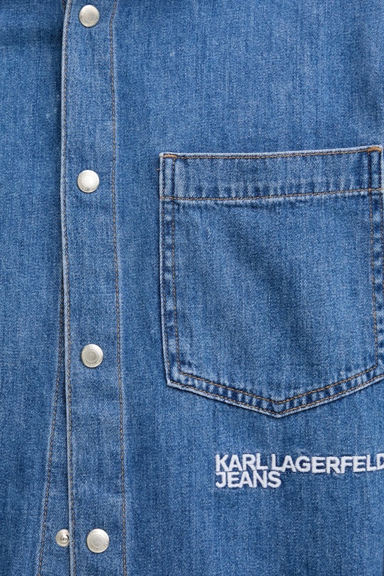 Karl Lagerfeld Jeans koszula jeansowa A4M16001 niebieski