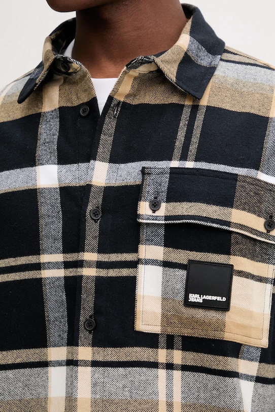 Pamučna košulja Karl Lagerfeld Jeans A4M16004 crna