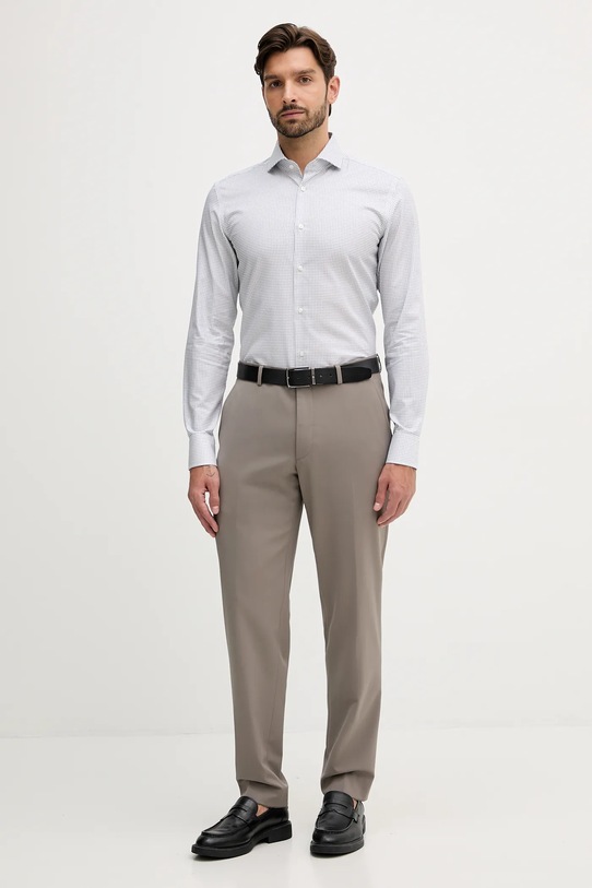 BOSS koszula bawełniana 50550643 biały AW25