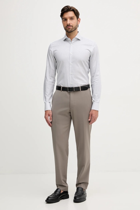 BOSS cămașă din bumbac 50550643 bleumarin AW25