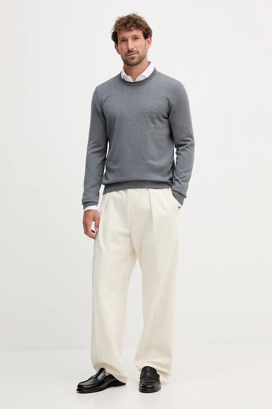 BOSS koszula bawełniana 50550925 biały AW25