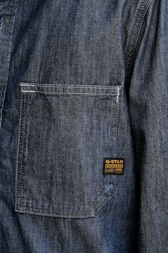 G-Star cămașă jeans D27083.D539 albastru