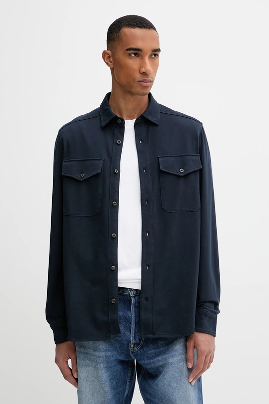 Бавовняна сорочка G-Star casual темно-синій D26765.C784