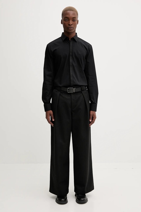 HUGO koszula bawełniana 50549775 czarny AW25
