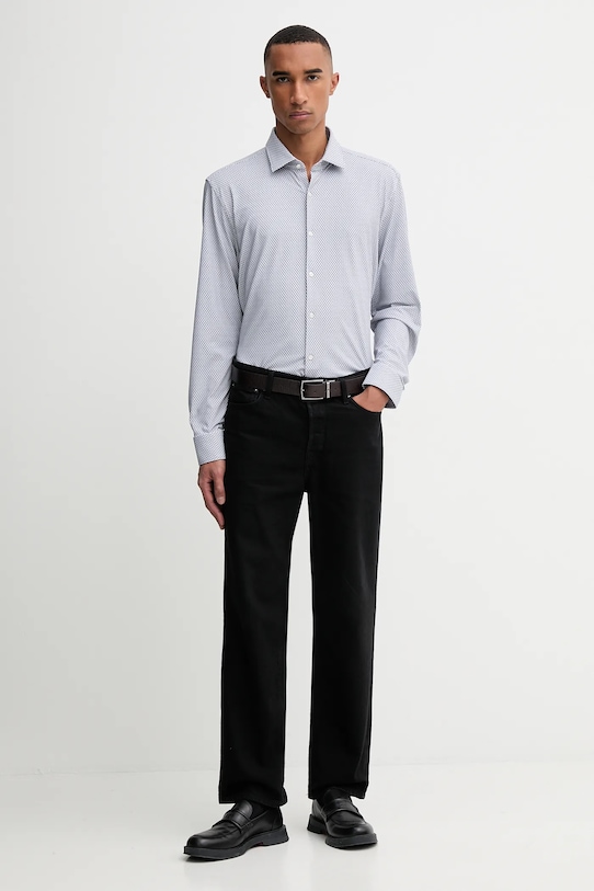 Košeľa HUGO 50550524 modrá AW25