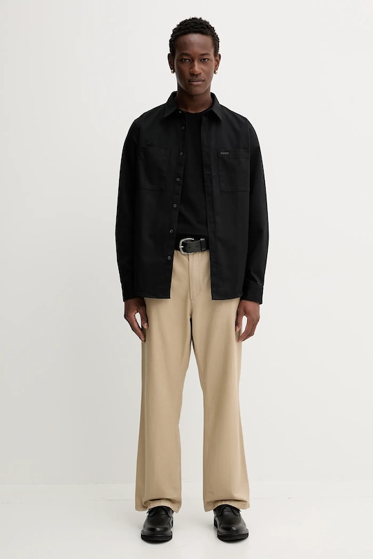 HUGO koszula 50541392 czarny AW25