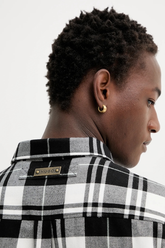 HUGO koszula bawełniana 50549753 czarny