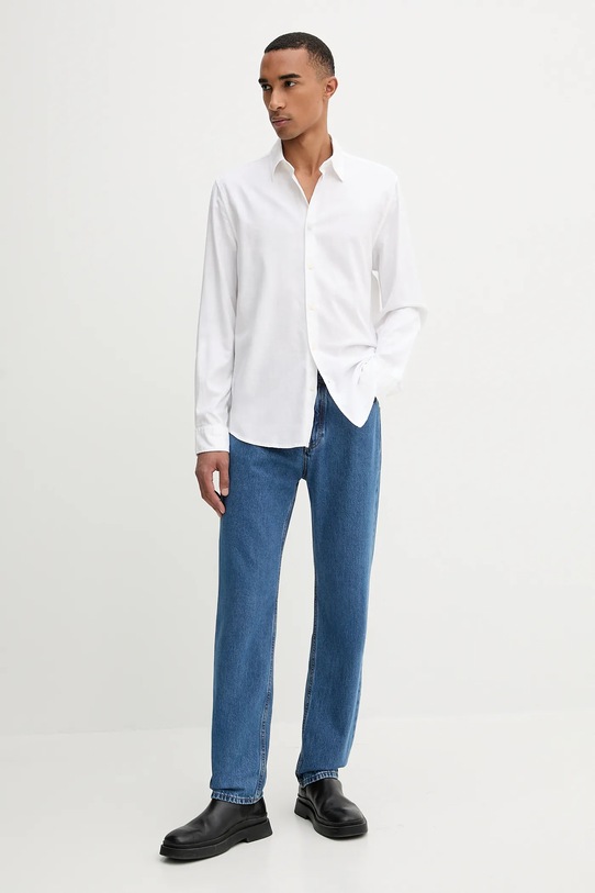 Marc O'Polo cămașă 528731442118 alb AW25