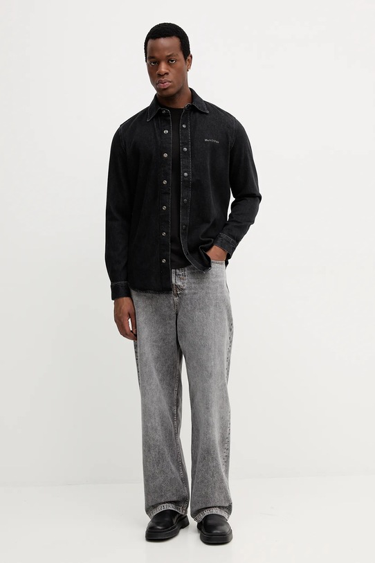 Marc O'Polo koszula jeansowa 528912922006 czarny AW25